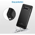 thumbnail image 4 of JETech Coque pour Samsung Galaxy S10 Plus S10+, Housse de Protection avec Absorption des Chocs et Design en Fibre de Carbone, Noir, 4 of 5