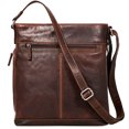 thumbnail image 5 of Jack Georges Voyager Hand-Stained Buffalo Leather Crossbody Bag #7312 (Brown), 5 of 5