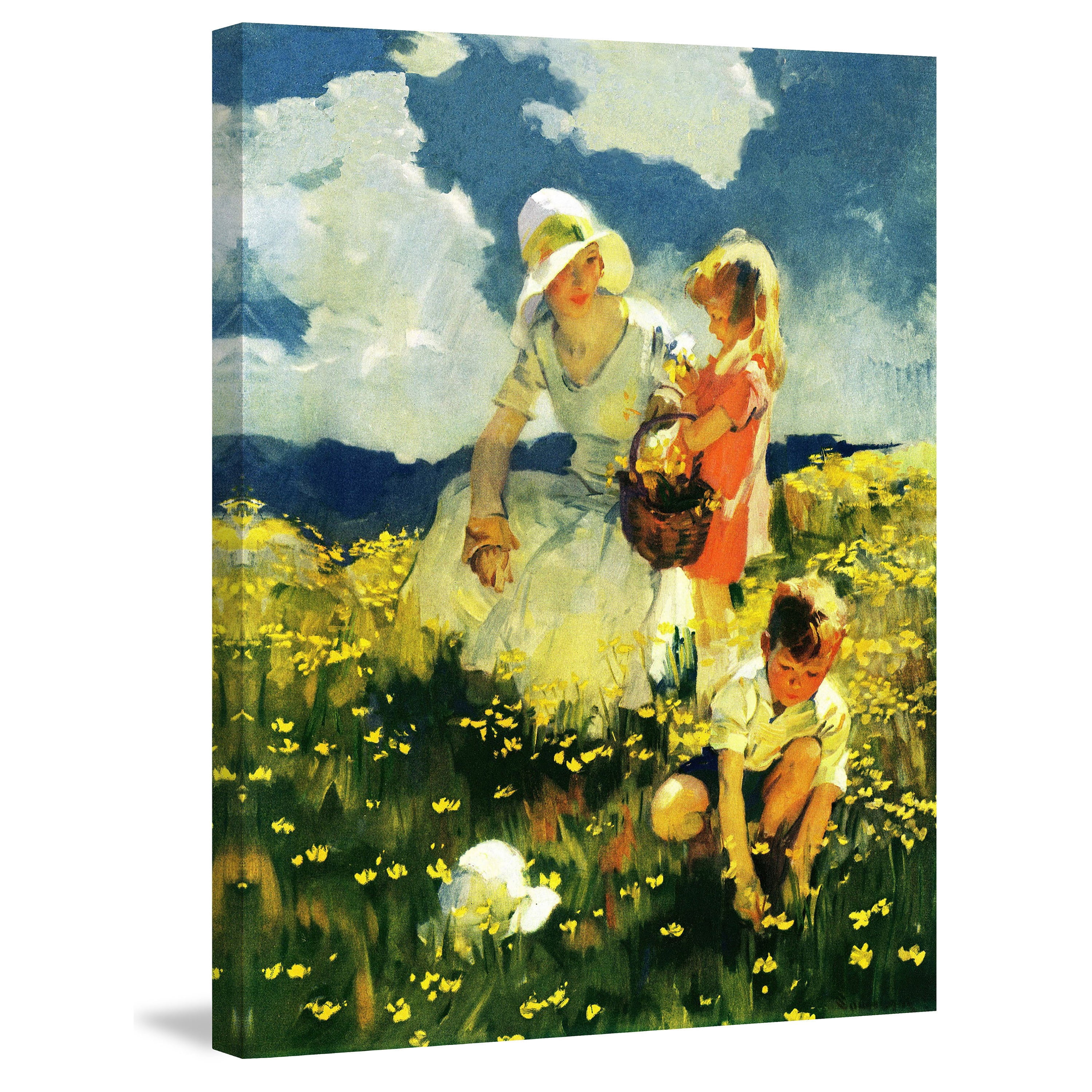 Marmont Hill "Family Picnic" by Curtis Painting Print on Canvas