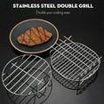 thumbnail image 5 of 1Pcs 7 In Air Fryer Rack Cooking Steaming Cooling Multi-Purpose 304 Stainless Steel Round Rack Cross Wire w Stand Cookware Fit for Air Fryer Pressure Cooker Canning (1 Pc,7 In), 5 of 9