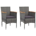 thumbnail image 5 of vidaXL Dining Set Grey and brown, 5 of 6