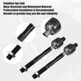 thumbnail image 4 of Unique Bargains 4 Pcs Front Outer Inner Tie Rod End Link Fit for Hyundai Santa Fe 2007-2012 Black, 4 of 7