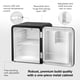 thumbnail image 4 of Cooluli Curve Mini refrigerador de 1.7 pies cúbicos - Refrigerador pequeño para dormitorio, oficina, dormitorio universitario - Control de temperatura inteligente (negro, 1.7 pies cúbicos), 4 of 5