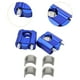 thumbnail image 2 of Elevadores de manillar genéricos para motocicleta, adaptador de manillar, fácil de instalar, ergonómico. Azul, 2 of 9