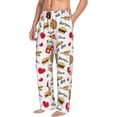 thumbnail image 3 of Kdxio Fast Food Print Men's Sleep Pajama Pant Lounge Pants with Pockets, 3 of 8