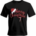thumbnail image 1 of Camisetas para hombre, camisetas casuales de manga corta con texto "Feliz Navidad", camisetas gráficas para adolescentes, niños y hombres., 1 of 8