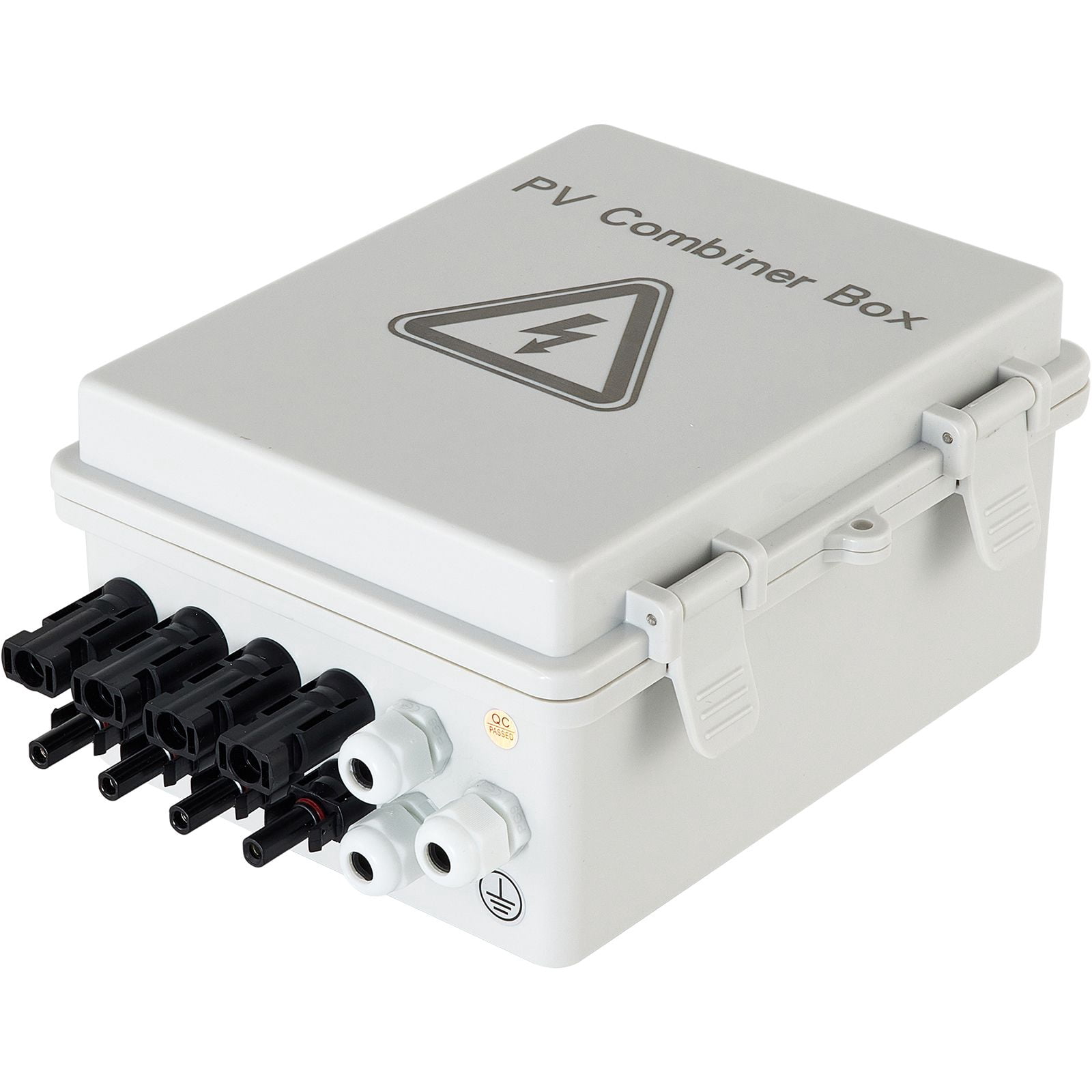 PV Combiner Box 4 String 15A DC Fuses 63A Circuit Breaker IP65 for Solar Panel System