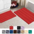thumbnail image 1 of Alfombras de baño Fuzzy Chenille antideslizantes, alfombras de baño, alfombras de baño a rayas extrasuaves y absorbentes para interior/cocina. LuxUrux  tapetes para baño, 1 of 1