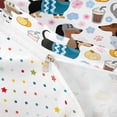 thumbnail image 4 of Homewish Cartoon Dachshund Bedding,Cherry Blossom Duvet Cover Full,White,Polkadot Reversible,3 Pieces,1 Duvet Cover and 2 Pillowcases, 4 of 6