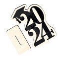 thumbnail image 4 of Minkissy 1Pcs Graduation Table Centerpiece for Graduation Desktop Decoration Wooden, 4 of 8