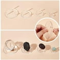thumbnail image 4 of 1set 4 Pcs Three-Peg Acrylic Display Stand 4 Sizes Rock Display Stand Clear Round Acrylic Display Easels Stands for Rocks Fossils Coral Minerals Geodes Agate Seashells Small Collectibles Clear DIY, 4 of 6