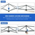 thumbnail image 2 of Yaheetech 10x20 ft Pop Up Canopy with Roller Bag for Party, Outdoor Events, Blue, 2 of 7
