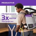thumbnail image 3 of Aspiradora de mochila comercial ProTeam GoFit 3 con kit de herramientas para restaurante, 3 cuartos, con cable, 3 of 5