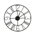 Better Homes and Gardens Black Metal Outdoor Decorative Hanging Clock