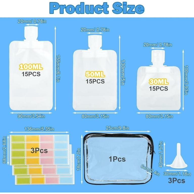 TSA approved travel containers comparison chart