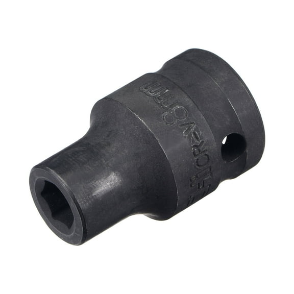 Uxcell 1/2" Drive by 8mm 6-Point Impact Socket, CR-V Steel 1.5" Length, Shallow Metric Sizes