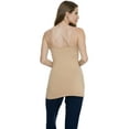 thumbnail image 3 of Stretch Is Comfort Women's Oh so Soft Spaghetti Strap Camisole Long Tank | Adult Small-Large, 3 of 7