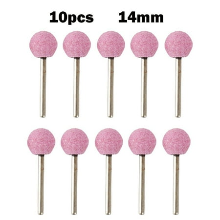 

10pcs 3mm Mounted Point Ball-shaped Ceramic Grinding Head Grinding Burr Wheel