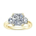 thumbnail image 1 of 1.00 T.C.W Radiant Shape Natural Diamond Latest Design Three Stone Wedding Ring for Ladies Solid 14K Yellow Gold Size 8, 1 of 8