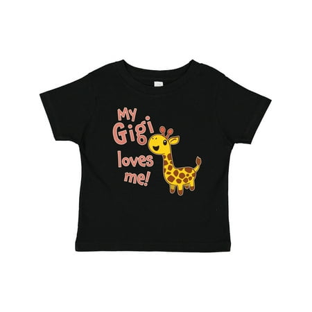 

Inktastic My Gigi Loves Me- Cute Giraffe Boys or Girls Baby T-Shirt