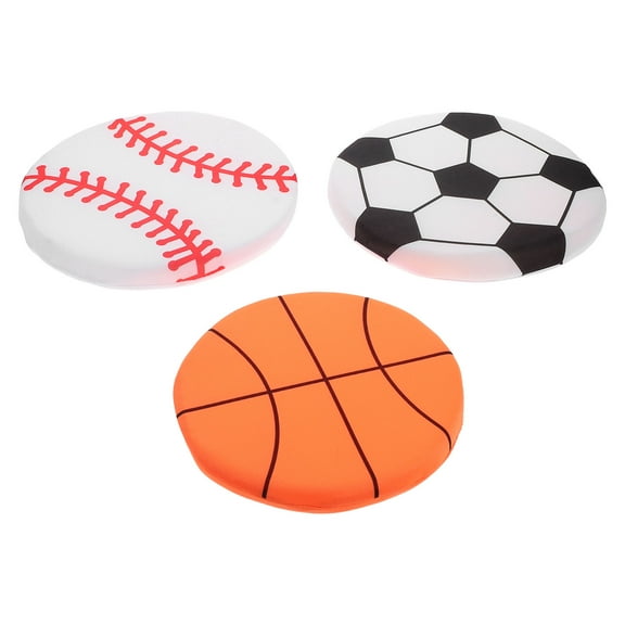 EXHUMKY Flying Disc Toy for Kids 3Pcs Assorted Color Fabric Material Round Shape Outdoor Activities