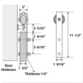 thumbnail image 3 of Sliding Double Barn Doors 48 x 80 with Hardware, 3 of 6