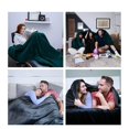 thumbnail image 5 of TiaGOC Oversized King Fleece Blanket 120x100 inches, Soft Cozy Warm Giant Extra Large 10'x8.3' Blanket for Bed, Sofa, Couch,Travel, Camping, California Huge Flannel Big Throw Blanket, Forest Green, 5 of 5