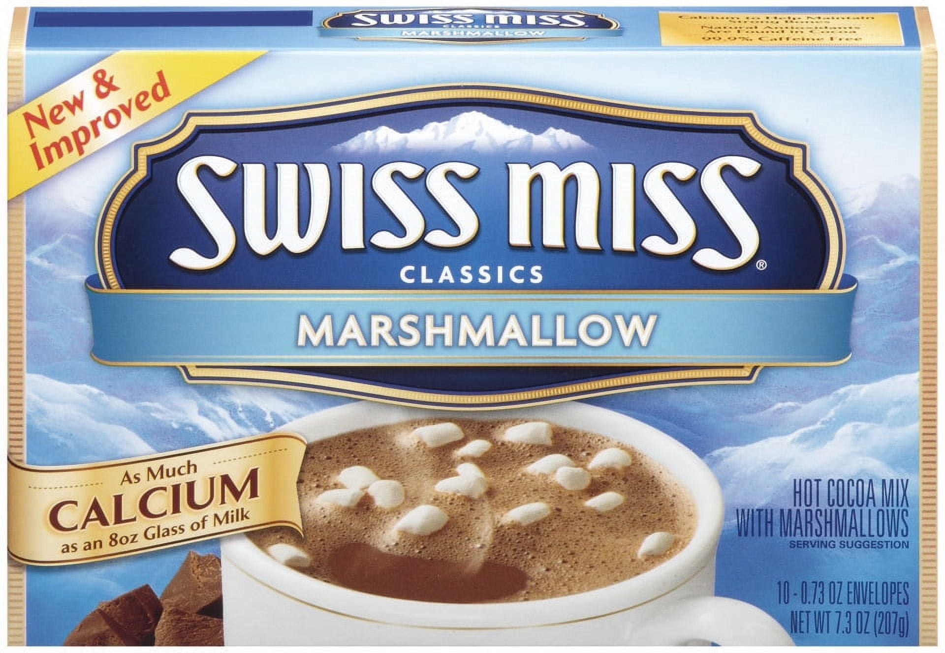 Swiss Miss Classics Milk Chocolate with Marshmallow Hot Cocoa Mix, 10 Count 7.3 oz