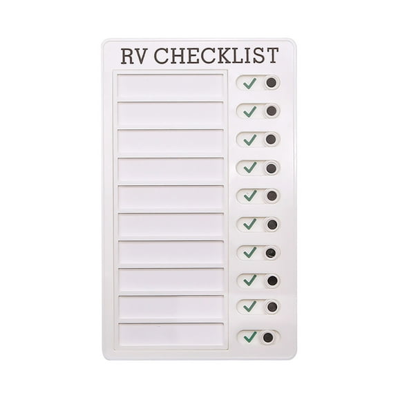 1Pc To Do List Checklist,Chores Chart for Man and Woman Chore Chart, Sliding Routine Chart to Do List, RV Checklist Task Planning Board, ADHD Tools Routine Visual Schedule Reminder(White2)