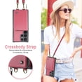 thumbnail image 2 of Dteck Wallet for Samsung Galaxy S23 Ultra Case, RFID Blocking Credit Card Slots Zipper Pocket PU Leather Protective Phone Case with Shoulder Lanyard Wristlet Strap for Samsung S23 Ultra 6.8 Inch,Red, 2 of 8