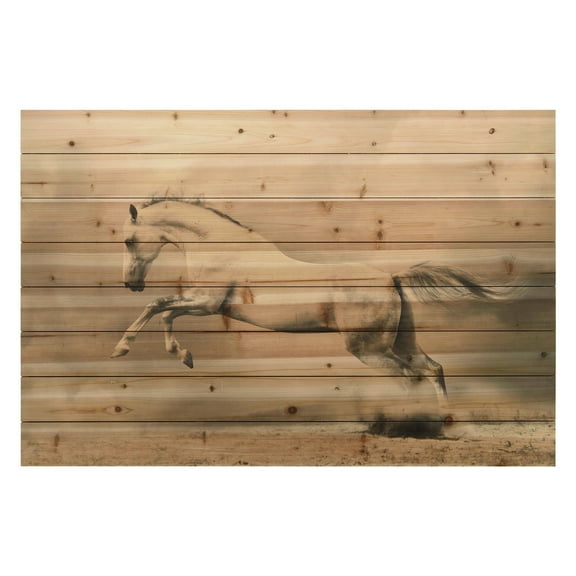 Empire Art Direct Horse Print on Solid Wood Wall Art, 30" x 45", Ready to Hang