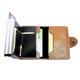thumbnail image 3 of Tarjetero para tarjetas de visita, piel sintética de lujo y metal de acero inoxidable, tarjetero para tarjetas de crédito, tarjetero para mujeres y hombres, Auto Walle, 3 of 4