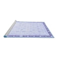 thumbnail image 2 of Ahgly Company Machine Washable Indoor Square Oriental Blue Traditional Area Rugs, 7' Square, 2 of 4