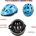 thumbnail image 4 of Kids Bike Helmet Toddler Helmet with Sports Protective Gear Set Knee Elbow Wrist Pads for Skateboard Cycling Scooter Rollerblading, 4 of 6