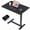 Black, variant on ZUNMOS Mobile Standing Desk Overbed Laptop Desk Adjustable Height Desk with Hidden Casters for Sit Stand Workstation Portable Laptop Computer Desk Rolling Desk for Home, Office, Dorm, Brown