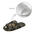 thumbnail image 5 of Xoenoiee Hunting Camo Leaves Print Memory Foam Open Toe Slippers, Indoor Outdoor House Sliders with Anti-Skid Sole for Women Men, Machine Washable, 4.5-5 Women/3.5-4.5 Men, 5 of 7