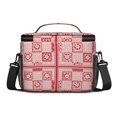 thumbnail image 3 of Pioneer Flower Floral Print Pattern Insulated Lunch Box for Women Men, Medium Leakproof Cooler Bag with Adjustable Strap, 10"x6.7"x8", 3 of 6
