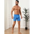 thumbnail image 4 of DARING DIVA Men's Elastic Waistband Soft Mid-Waisted Solid Underwear 36 Blue, 4 of 7