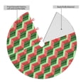 thumbnail image 2 of Lsque Geometric Watermelon Print Christmas Tree Skirt, Tree Skirt with Ties or Velcro, Perfect for Holiday Decorations, Halloween, and New Year-48", 2 of 7