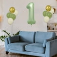 thumbnail image 4 of SLYNSHome Number Balloon,Big Green 1 Balloon Number Large Foil Helium Number Balloons 0-9 Digital Balloons for Birthday Party Celebration Decorations Supplies Wedding Anniversary, 4 of 7