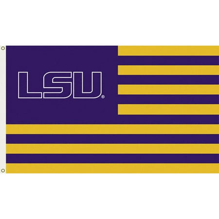 NCAA - LSU Tigers 3x5 Striped Flag