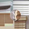 thumbnail image 4 of Clip oculto para persianas de ventana, plástico transparente para cenefa de persianas horizontales, soporte de retenedor de ancho (60 uds), 4 of 5