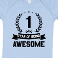 thumbnail image 4 of Inktastic 1 year of being awesome birthday black Boys or Girls Baby Bodysuit, 4 of 5