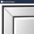 thumbnail image 6 of HEAD WEST Stylish Brushed Black Sleek Metro Beaded Medicine Cabinet with Mirror - 16" x 26", 6 of 7