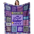 thumbnail image 1 of LHSHID Sister Gifts Blanket Sisters Gifts from Sister Sister Birthday Gift Ideas Gifts for Sister Birthday Gifts for Sister Gifts for Sister from Sister Sister Throw Blanket 30"x40", 1 of 7