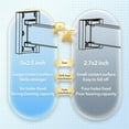 thumbnail image 2 of Clothes Drying Rack,Laundry Drying Rack,Wall Mounted Clothes Rack,Clothes Hanger Rack,Laundry Rack Wall Mount,Folding,Retractable,Collapsible,Laundry Room Organization(J Shape Hooks), 2 of 8
