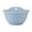 Blue, variant on Semi Circular Wall-Mounted Plastic Flower Pot Faux Rattan Wicker Textured Planter Stylish Hanging Container for Hydroponic Greenery Garden and Household Decoration