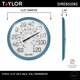 thumbnail image 3 of Termómetro Taylor Big and Bold de pared para interiores y exteriores, 33,66 cm, 3 of 8