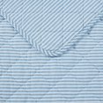 thumbnail image 5 of Laura Ashley - Juego de edredón súper suave con funda a juego, decoración informal para el hogar (Oxford Stripe Blue Full/Queen), 5 of 5