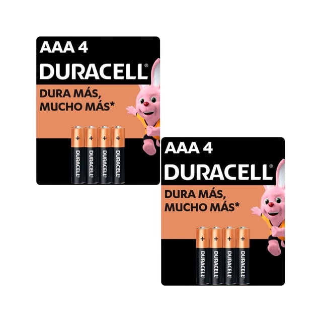 Paquete de 8 Pilas Duracell Tipo AAA